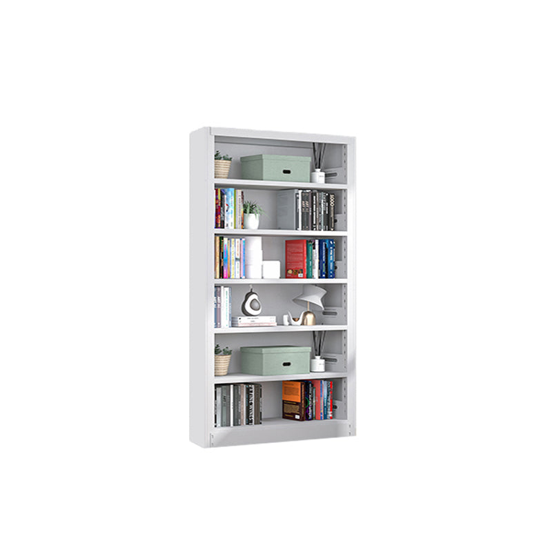 Open Steel Bookshelf Modern Home Office Rectangular Bookcase
