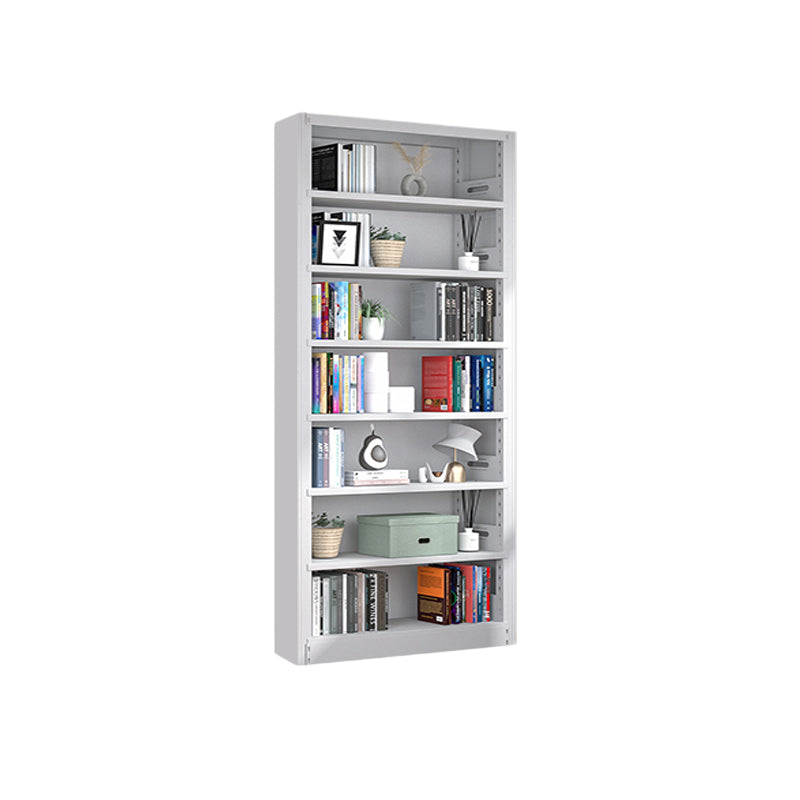 Open Steel Bookshelf Modern Home Office Rectangular Bookcase