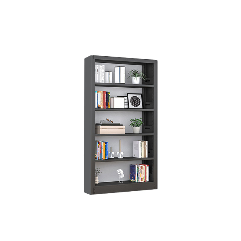 Open Steel Bookshelf Modern Home Office Rectangular Bookcase
