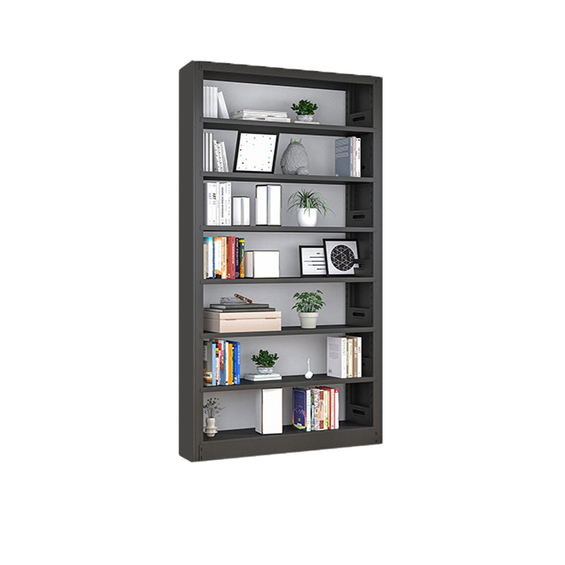 Open Steel Bookshelf Modern Home Office Rectangular Bookcase