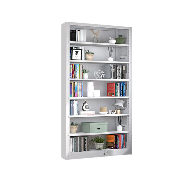 Open Steel Bookshelf Modern Home Office Rectangular Bookcase