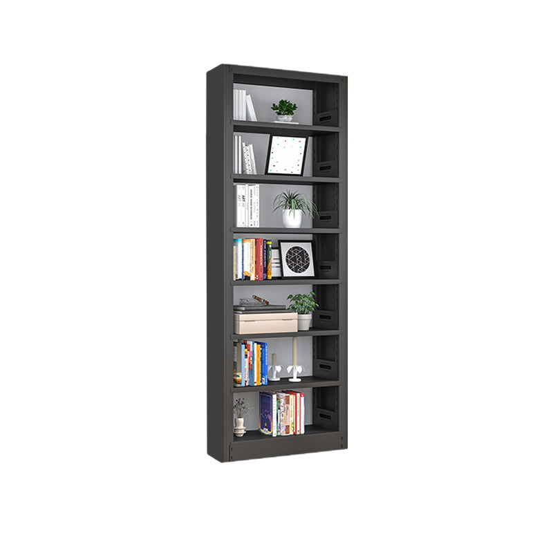 Open Steel Bookshelf Modern Home Office Rectangular Bookcase