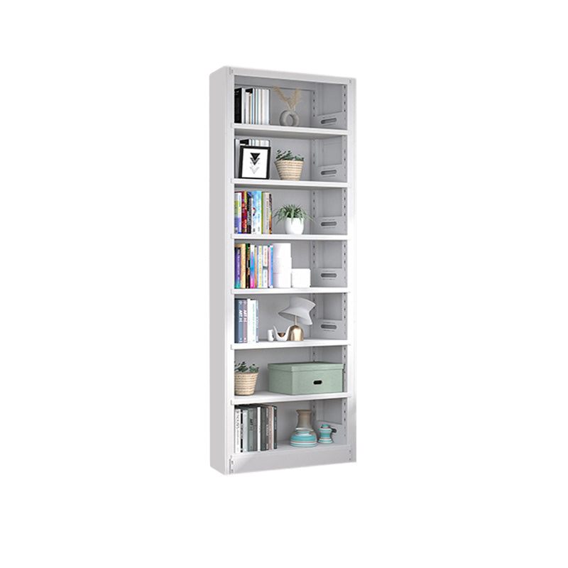 Open Steel Bookshelf Modern Home Office Rectangular Bookcase