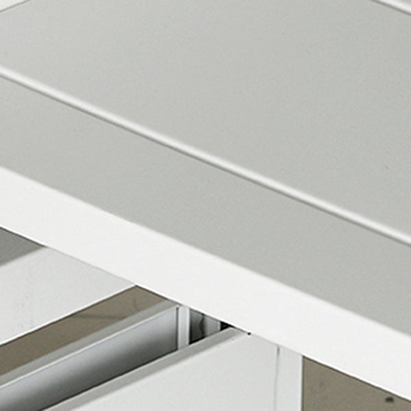 Open Metal Bookshelf Modern Home Living Room Rectangular Bookcase