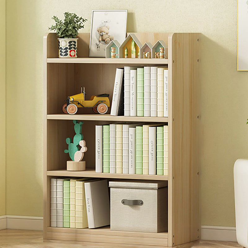 Modern Solid Wood Bookcase Closed Back Bookshelf for Any Room