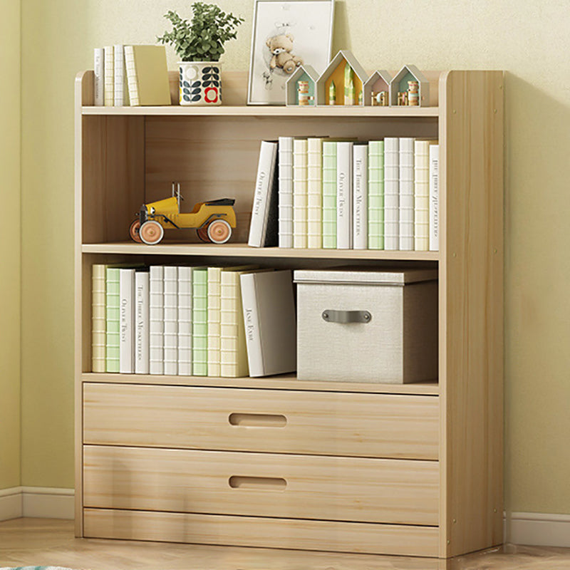 Modern Solid Wood Bookcase Closed Back Bookshelf for Any Room