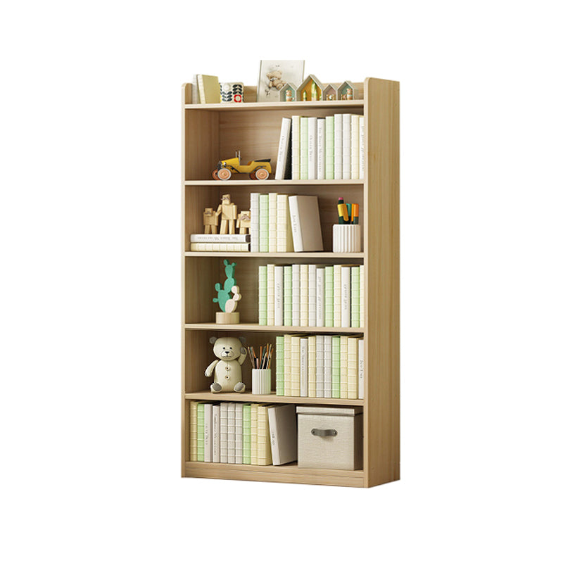 Modern Solid Wood Bookcase Closed Back Bookshelf for Any Room