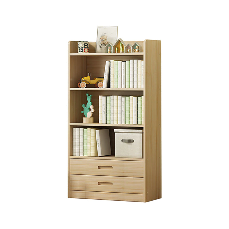Modern Solid Wood Bookcase Closed Back Bookshelf for Any Room