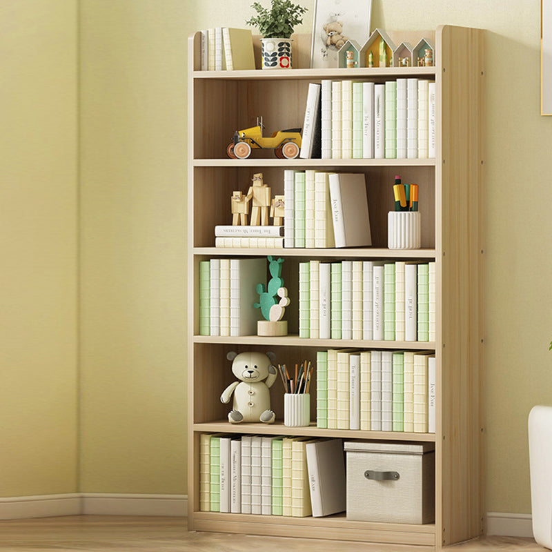 Modern Solid Wood Bookcase Closed Back Bookshelf for Any Room