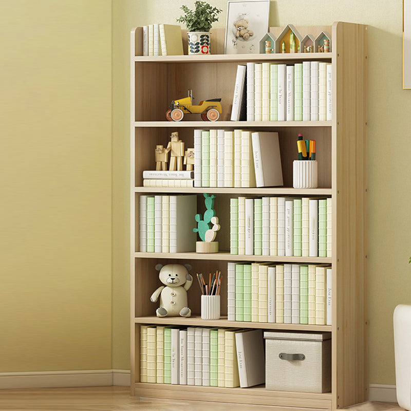 Modern Solid Wood Bookcase Closed Back Bookshelf for Any Room