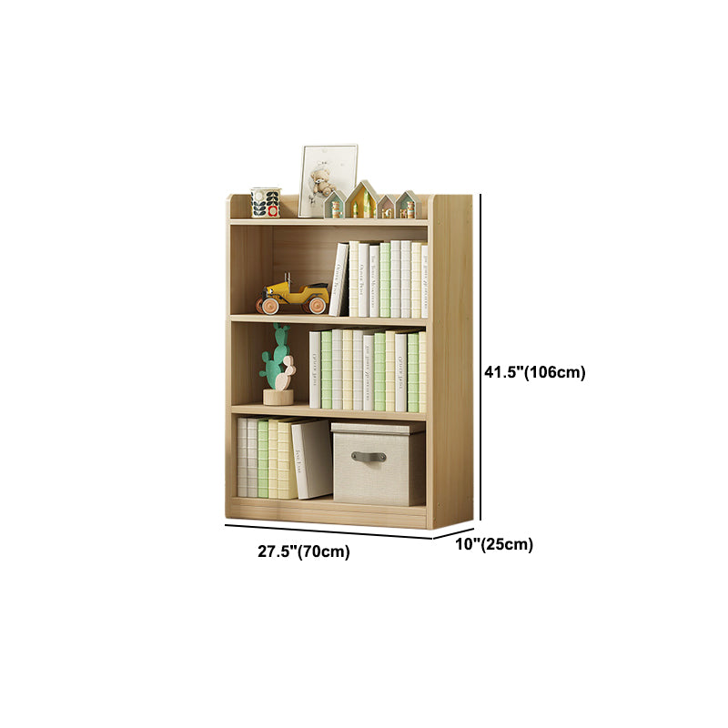 Modern Solid Wood Bookcase Closed Back Bookshelf for Any Room