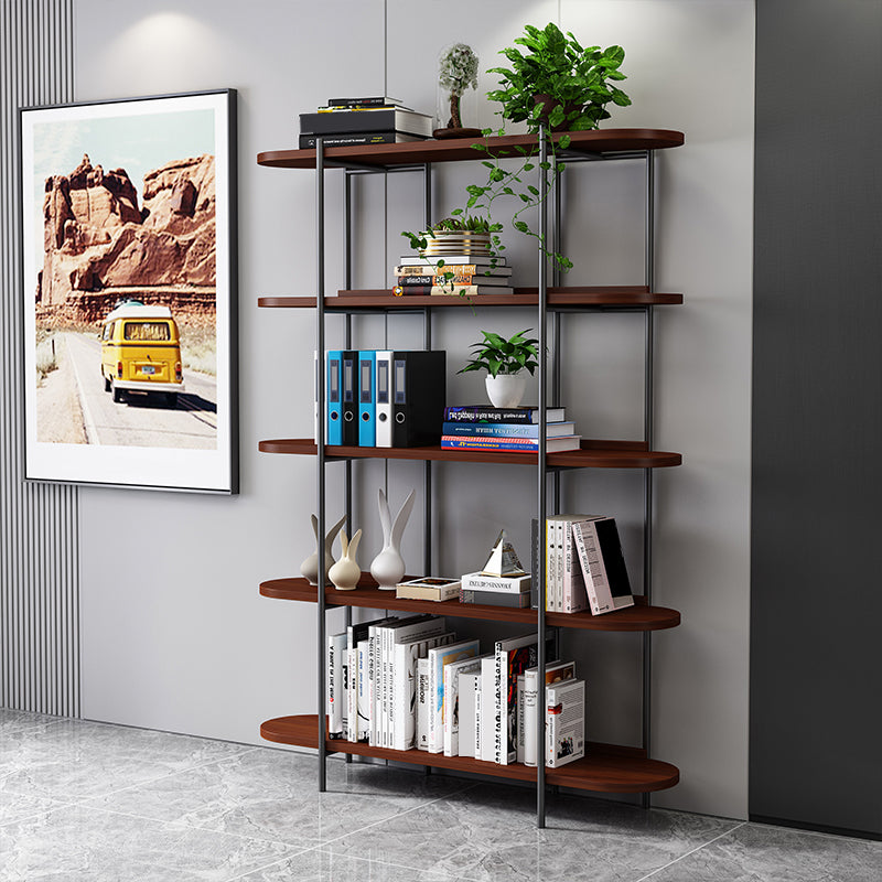 Etagere Bookcase Scandinavian Open Back Bookshelf with Shelves