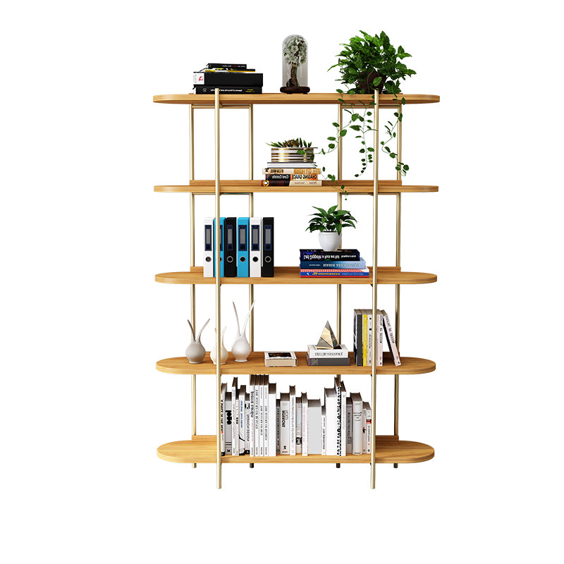 Etagere Bookcase Scandinavian Open Back Bookshelf with Shelves