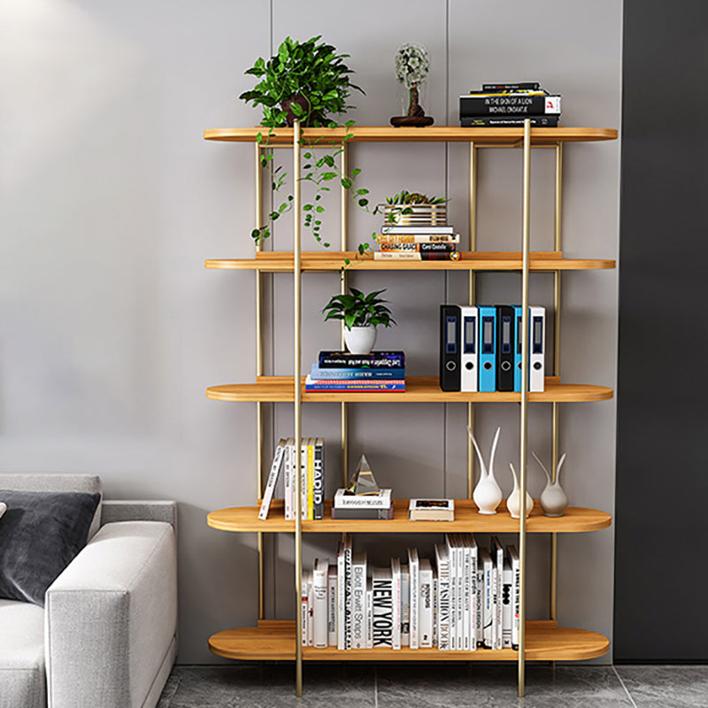 Etagere Bookcase Scandinavian Open Back Bookshelf with Shelves