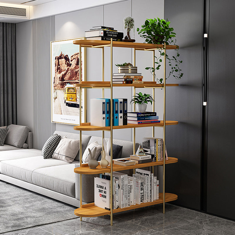 Etagere Bookcase Scandinavian Open Back Bookshelf with Shelves