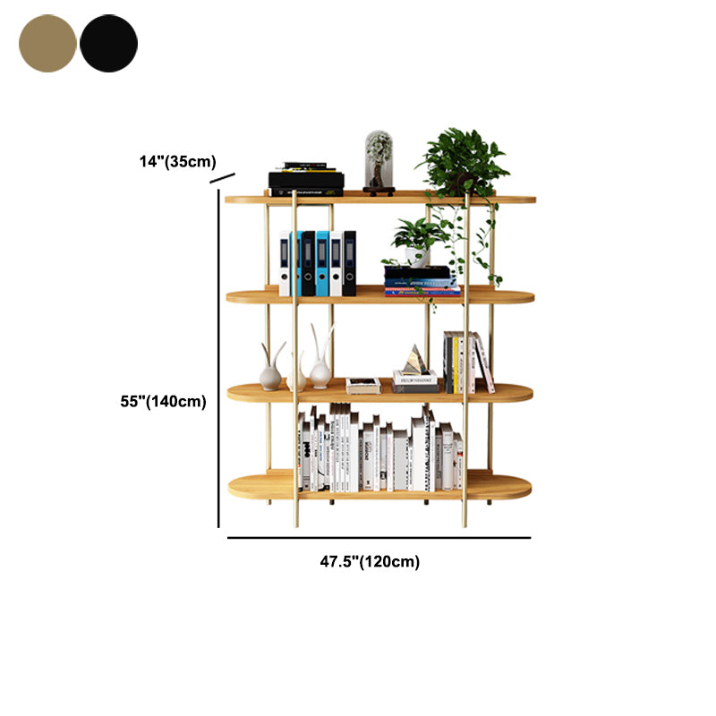 Etagere Bookcase Scandinavian Open Back Bookshelf with Shelves