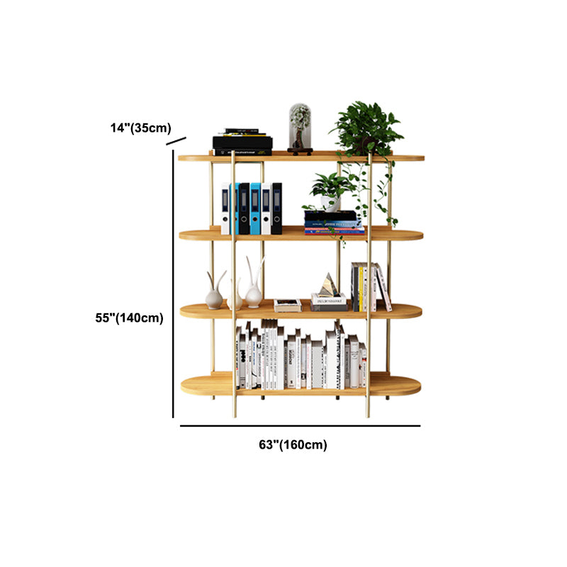 Etagere Bookcase Scandinavian Open Back Bookshelf with Shelves