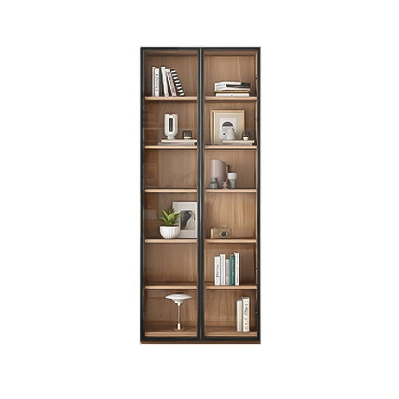 Solid Wood Bookcase Contemporary Style Bookshelf for Home Office Study Room