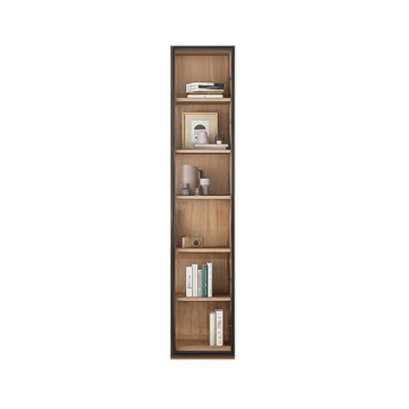 Solid Wood Bookcase Contemporary Style Bookshelf for Home Office Study Room