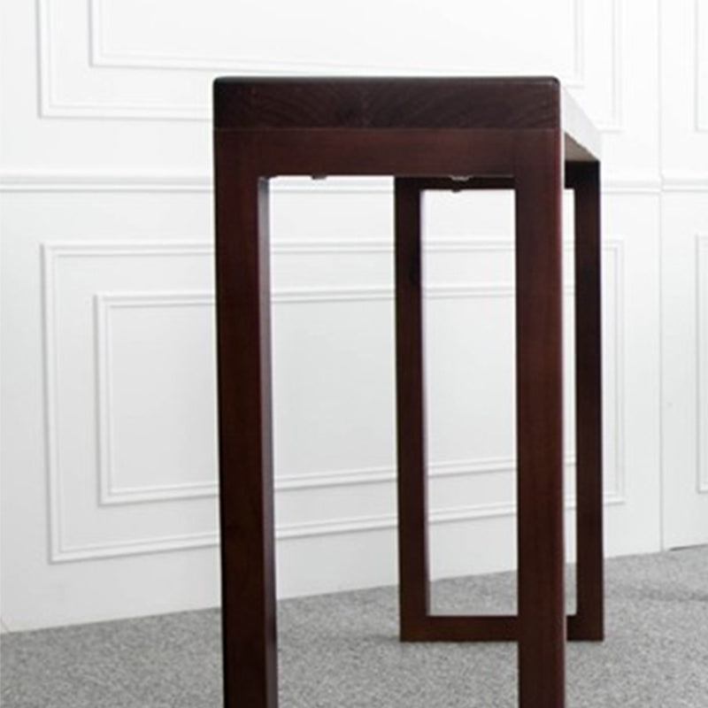 Rectangle Solid Wood Console Table Pine Wood Accent Table for Hall