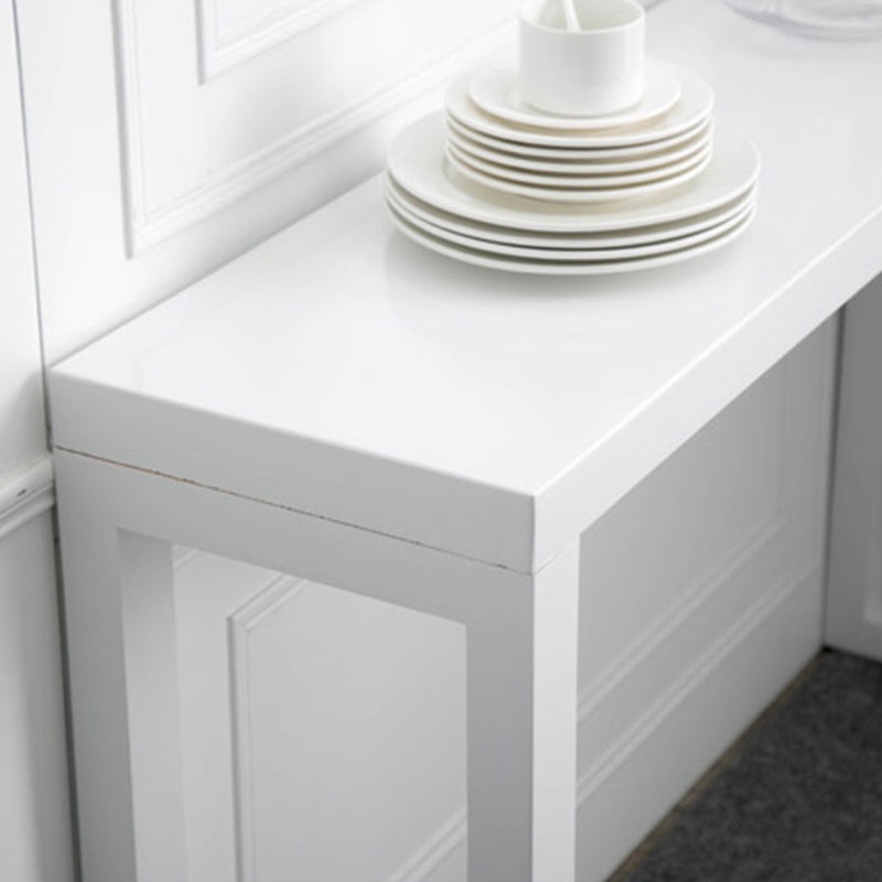 Rectangle Solid Wood Console Table Pine Wood Accent Table for Hall