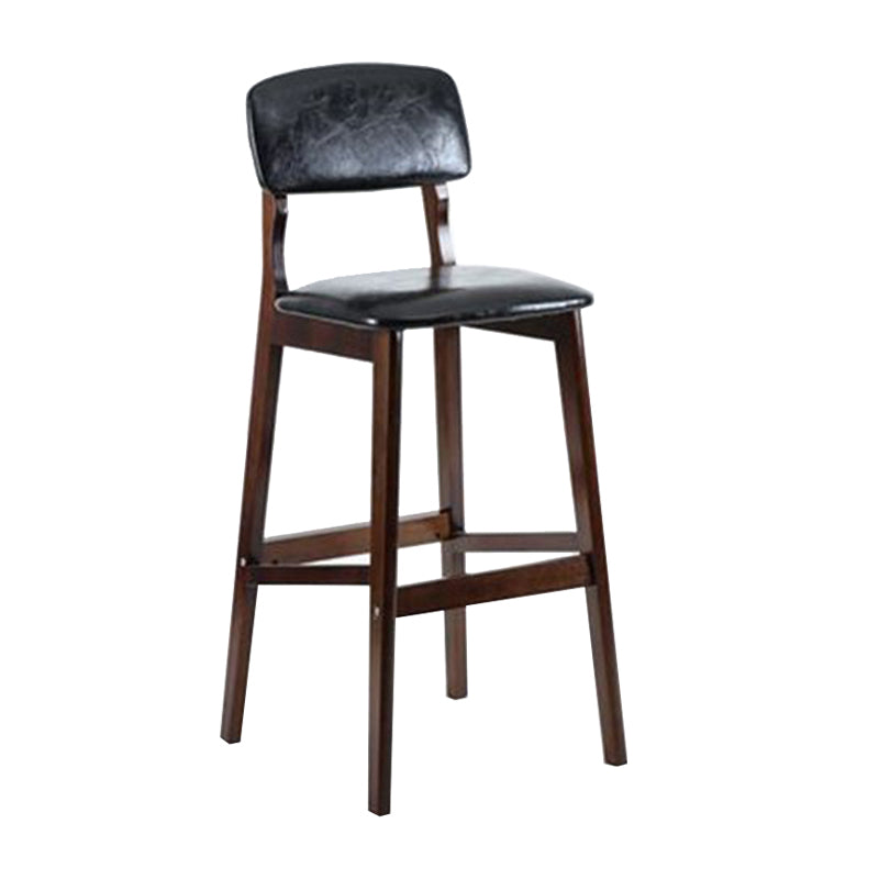 Contemporary Wooden Barstool Fabric Cushion in Matte Finish for Indoor