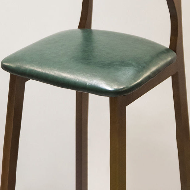 Contemporary Wooden Barstool Fabric Cushion in Matte Finish for Indoor