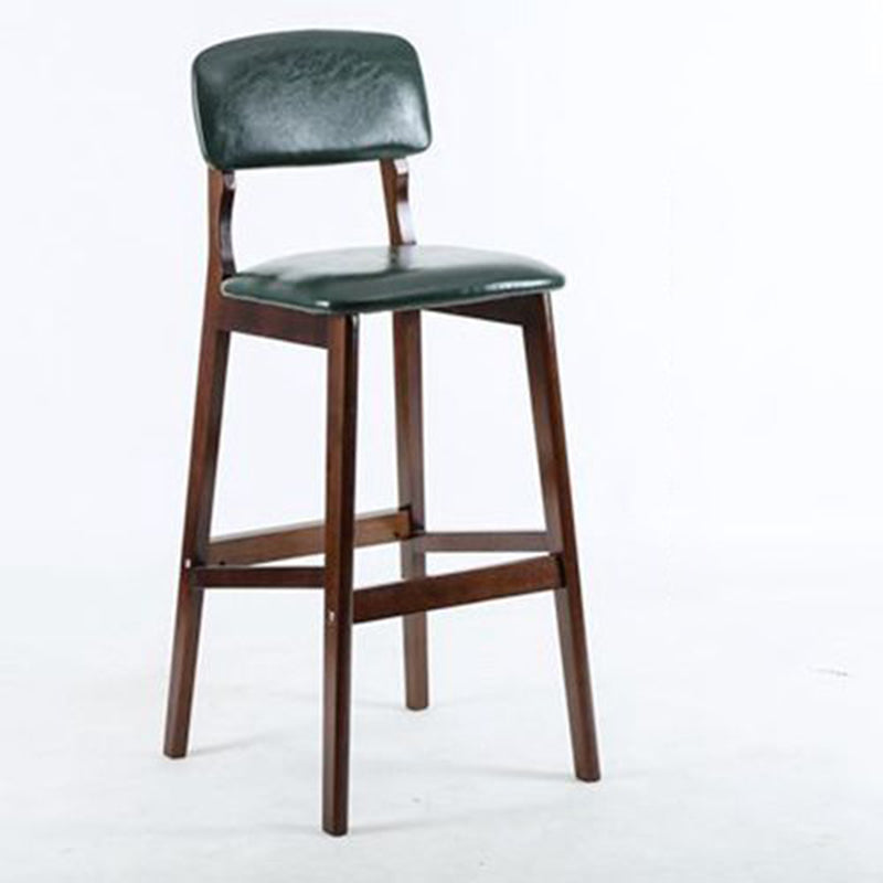 Contemporary Wooden Barstool Fabric Cushion in Matte Finish for Indoor