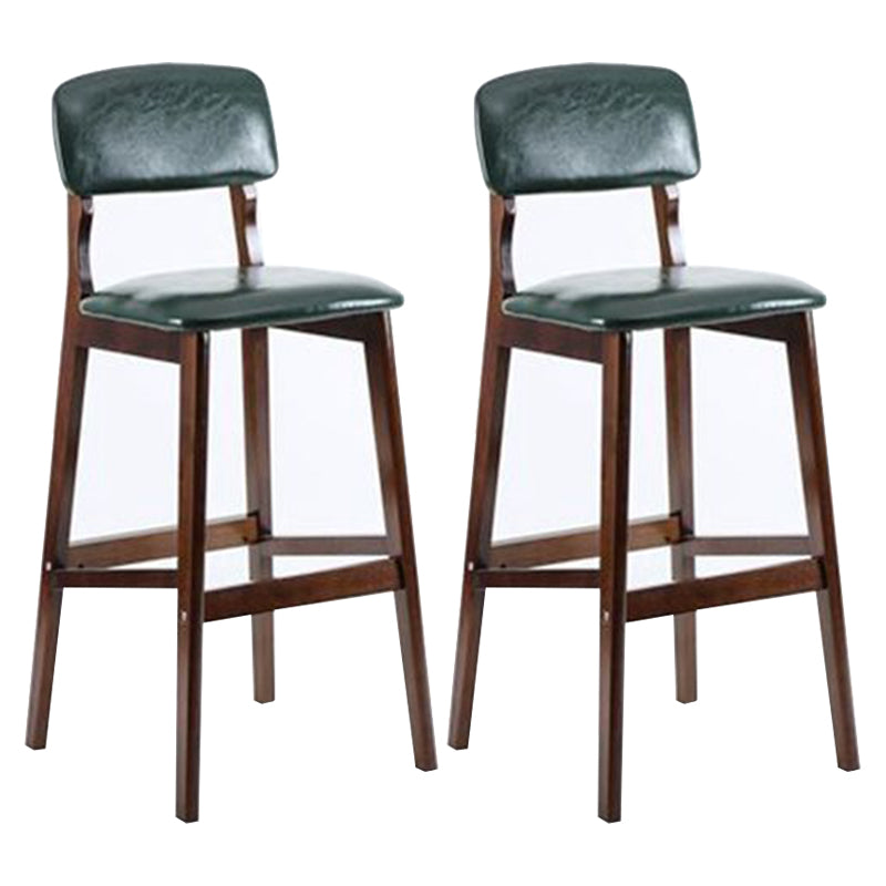 Contemporary Wooden Barstool Fabric Cushion in Matte Finish for Indoor