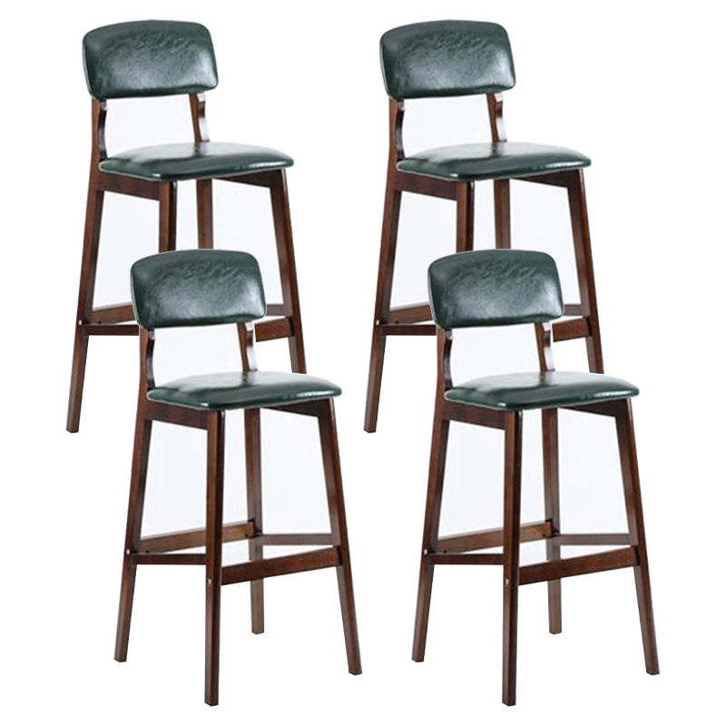 Contemporary Wooden Barstool Fabric Cushion in Matte Finish for Indoor