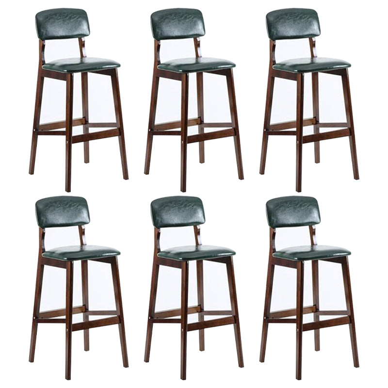 Contemporary Wooden Barstool Fabric Cushion in Matte Finish for Indoor
