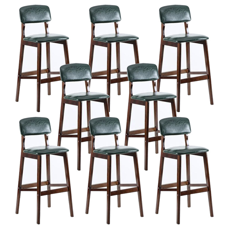 Contemporary Wooden Barstool Fabric Cushion in Matte Finish for Indoor