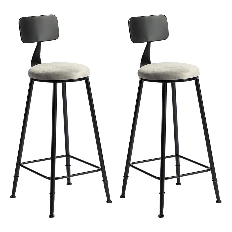 Industrial Style Gray Stone Top Bar Table Set 1/2/3 Pieces Counter Table with High Stools