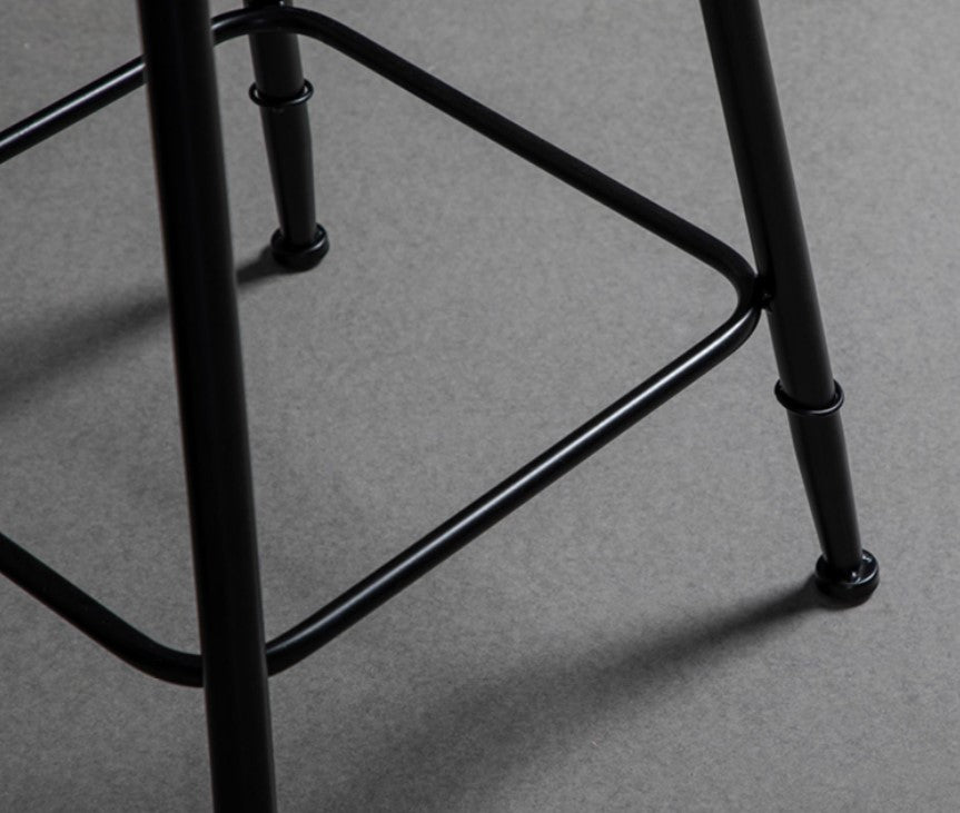 Industrial Style Gray Stone Top Bar Table Set 1/2/3 Pieces Counter Table with High Stools