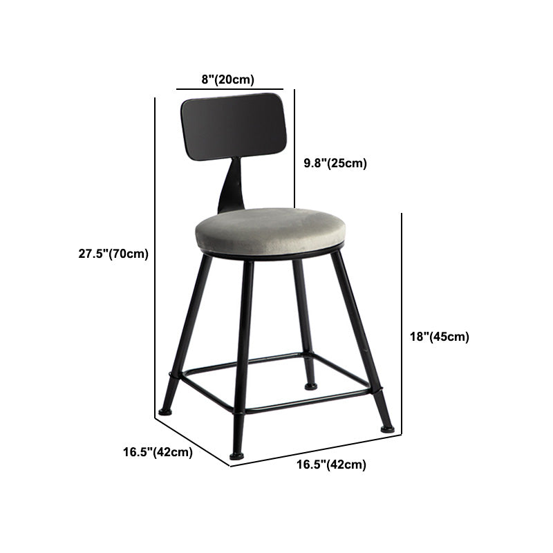 Industrial Style Gray Stone Top Bar Table Set 1/2/3 Pieces Counter Table with High Stools
