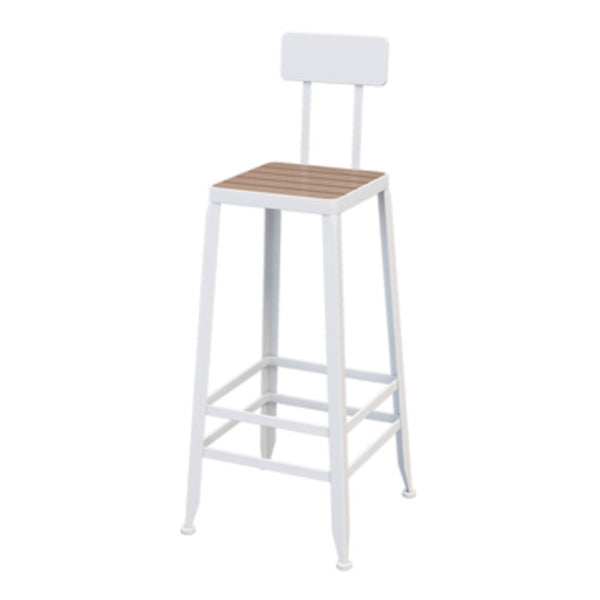 Rectangle Footrest Pub Dining Set 1/4/5 Pieces Outdoor Industrial Bar Pub Table Set