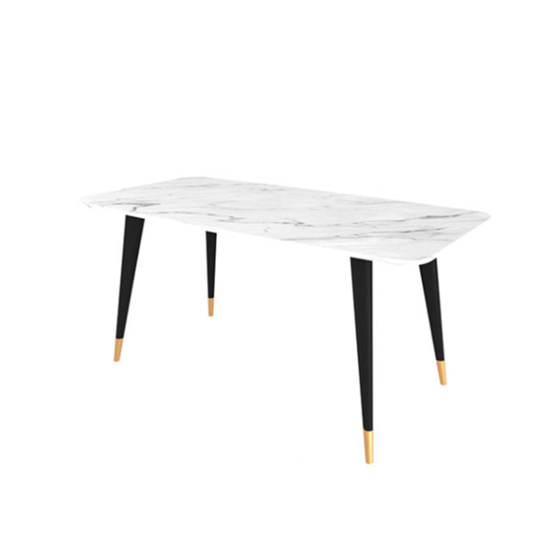 Glam Style Sintered Stone Dining Set Rectangle 1/5/7 Pieces Dining Set for Dining Areas