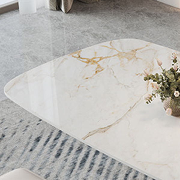 Luxurious Sintered Stone Top Dining Set Rectangle 1/4/5/7 Pieces Dinette Table Set