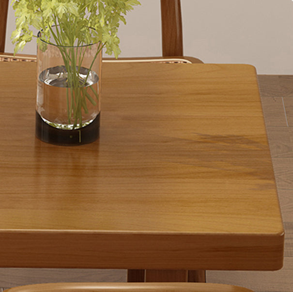 Modern 1/4/5/7 Pieces Dining Set Rectangle Pine Wood Dining Table for Kitchen