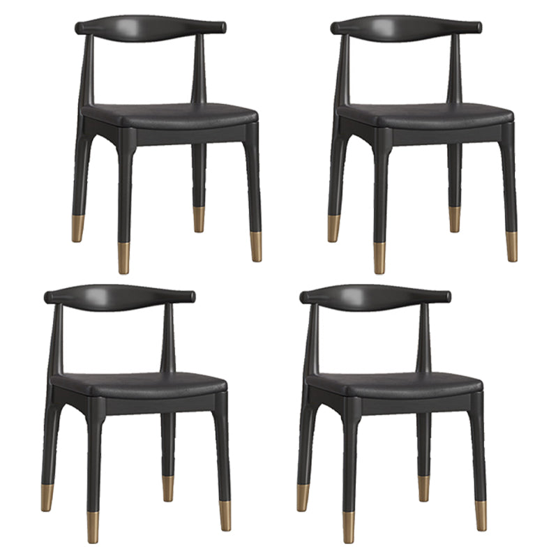 Modern Black Base Dining Set 1/4/5/7 Pieces Stone Top Indoor Dinette Set