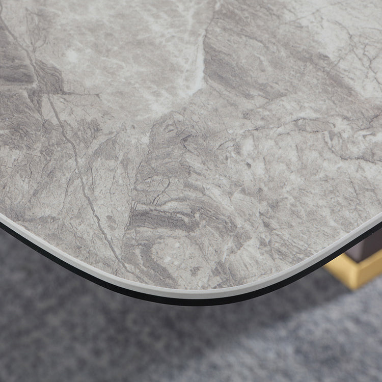 Modern Gray Sintered Stone Dining Table Set 1/2/5/7 Pieces Dining Set