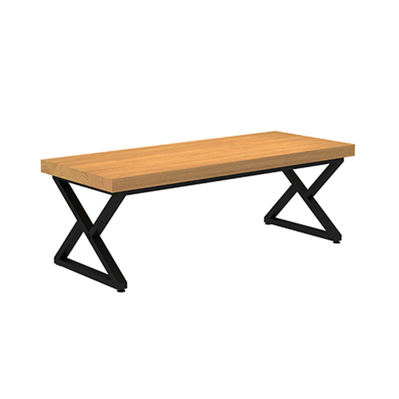 Industrial 1/2/7 Pieces Dining Set Solid Wood Natural Double Pedestal Dinette Set