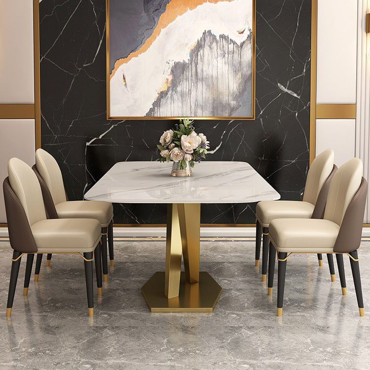 Modern Sintered Stone Dining Table Set 1/2/5/6/7 Pieces Dining Set for Home Use