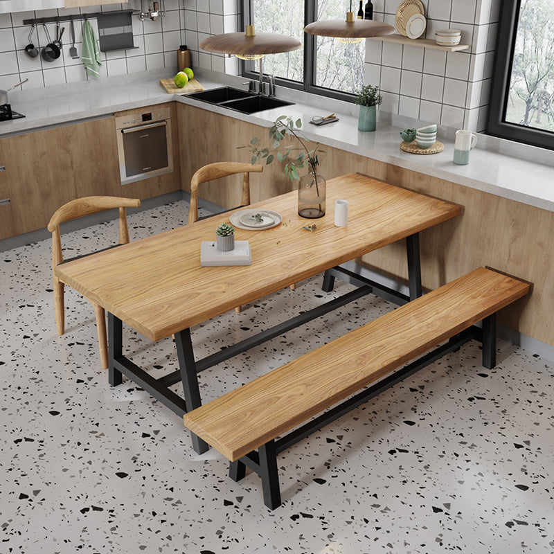 Modern 1/4/5 Pieces Dining Set Rectangle Pine Wood Dining Table for Kitchen Dining Room