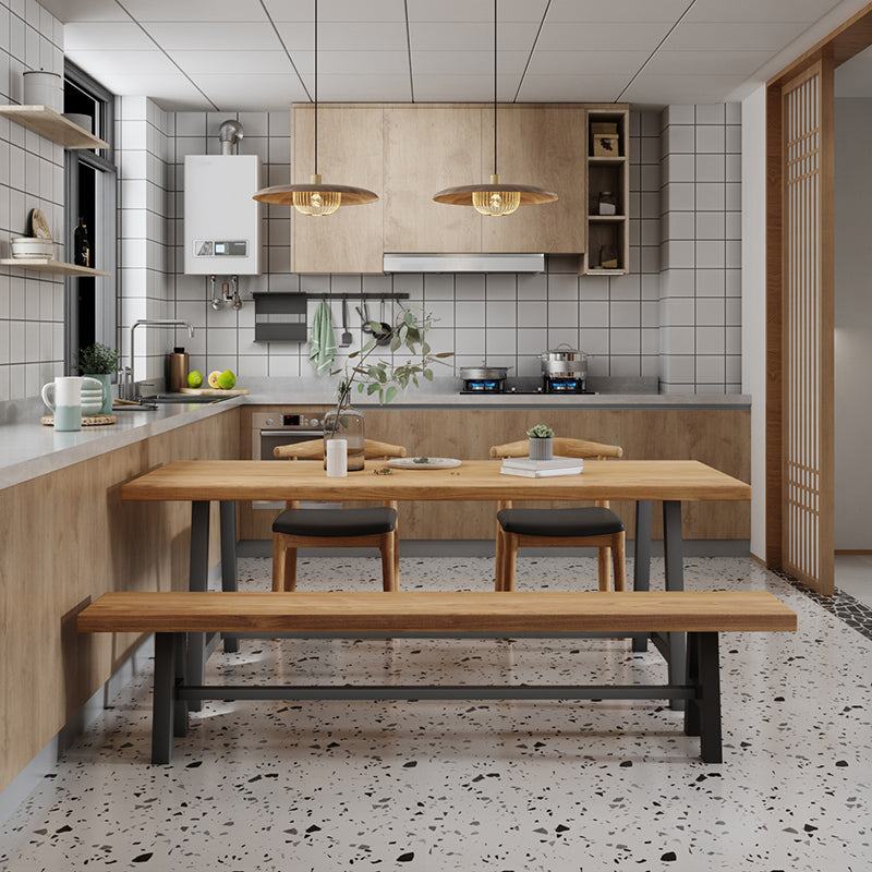 Modern 1/4/5 Pieces Dining Set Rectangle Pine Wood Dining Table for Kitchen Dining Room