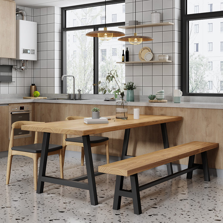 Modern 1/4/5 Pieces Dining Set Rectangle Pine Wood Dining Table for Kitchen Dining Room