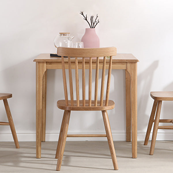 Industrial Style 4 Legs Furniture Solid Wood Square Dining Table for Dining Room