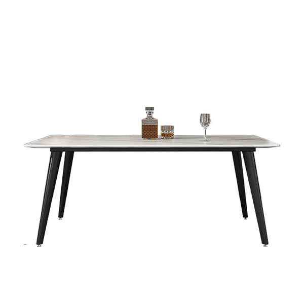 Sintered Stone Industrial Kitchen Desk Rectangle Dining Room Table