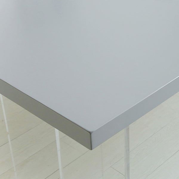 Wood Top Dining Table Double Pedestal Table for Home Kitchen Dinner