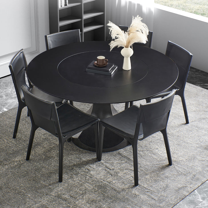 Convertible Dining Table Round Stone Dining Table with Pedestal